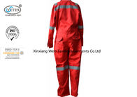 100 Cotton Fireproof Coveralls With Reflector Oil And Gas Field Support