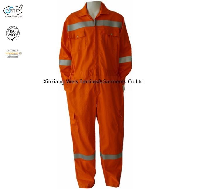 Welding Frc Coveralls With Reflective Tape Anti Arc Flash Comfortable